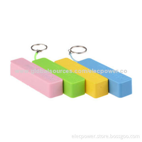 Perfume power banks, 2,200mAh capacity, lithium battery, 5V/1A output with key chain & 7 colors